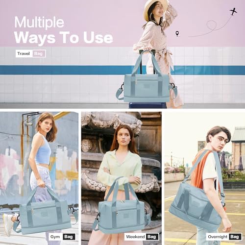 for Ryanair Cabin Bags 40x20x25 Underseat Cabin Bag Waterproof Travel Hand Luggage Bag Carry on Bag Weekend Overnight Bag for Women and Men with Shoe Pouch - Image 7