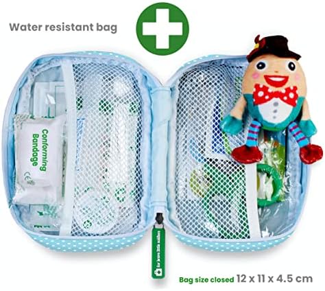 Baby First Aid Kit - 62 Pieces of Essential Medical Grade Supplies for Kids, Family, Home, Car and Travel - Includes Distractor and Reward Stickers. 100% Vegan - Image 6