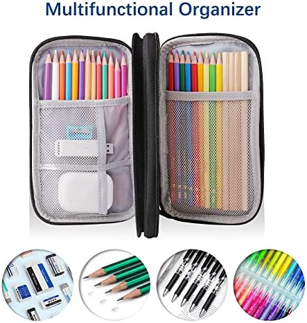 HCFGS Electronics Accessories Organiser Bag, Waterproof Cable Organiser Bag, 3 Layers All-in-One Travel Storage Gadget Bag, Holiday Essentials for Men Women, 8.5 x 5 Inch, Black(M) - Image 7