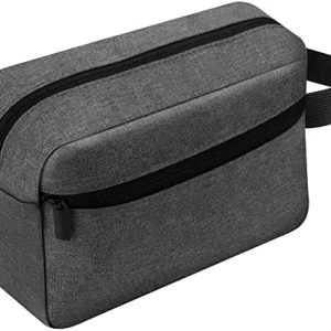 Toiletry Bag for Men, Portable Travel Wash Bag Waterproof Shaving Bag Toiletries Accessories Cosmetic Bag Make Up Bag, Gym Shower Bathroom Makeup Bag with Handle (Grey)