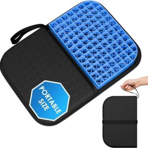 Seat Cushion Foldable Ergonomic Seat Cushion Portable Travel Chair Cushion Breathable Comfortable Orthopaedic for Car & Office Chair Wheelchair