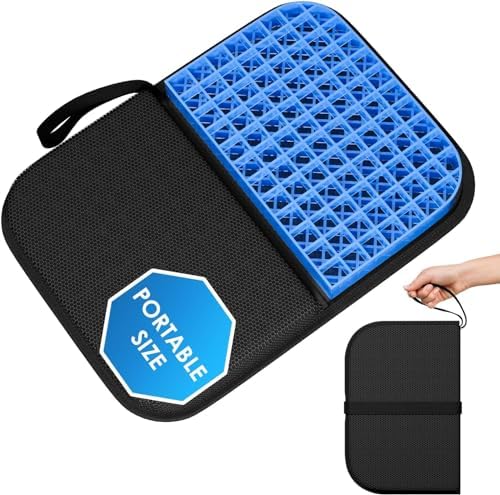 Seat Cushion Foldable Ergonomic Seat Cushion Portable Travel Chair Cushion Breathable Comfortable Orthopaedic for Car & Office Chair Wheelchair