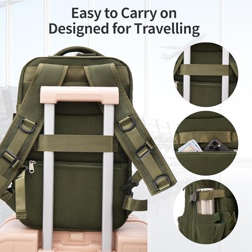 RMW Cabin Bags 40x20x25 for Ryanair Underseat Carry-ons Waterproof Hand Luggage Bag Travel Backpack Cabin Size Underseat Cabin Bag Anti-Theft Pocket Office Daypack School Bag - Image 3