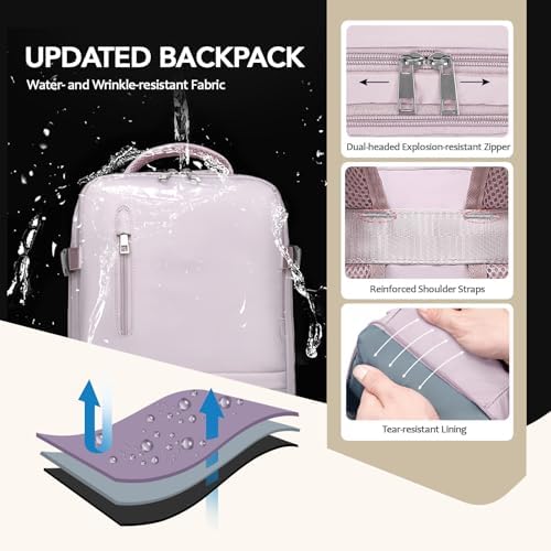 for Ryanair Cabin Bags 40x20x25, Travel Backpack Womens Underseat Cabin Bag Small Hand Luggage Bag Carry-ons Cabin Backpack Cabin Size Airback Backpack Flight Bag with Bottle Holder - Image 5