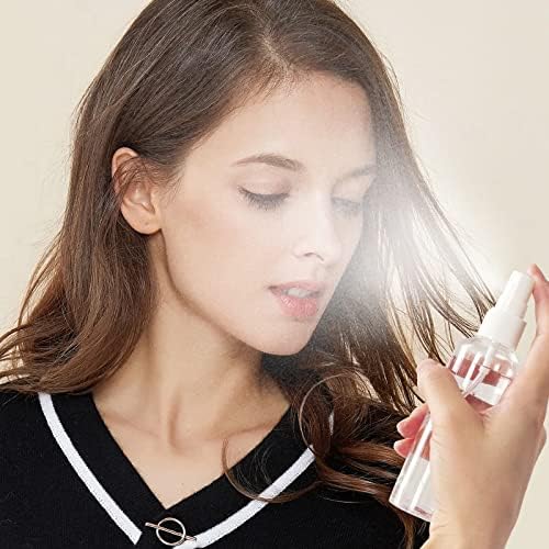 8 Pcs 100ml Plastic Bottles Travel Bottles for Toiletries, Refillable Transparent Liquid Containers Bottle with Funnels and Labels for Travel or Cosmetic (4 spray bottles Perfume +4 Flip Cap Bottles) - Image 7