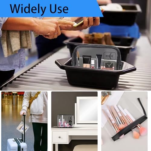 3-Piece Set Toiletry Bag, Travel Essentials, Clear Travel Toiletries Bag, Portable Waterproof Cosmetic Bags, Toiletry Bags for Accessories Wash for Women and Men - Image 5