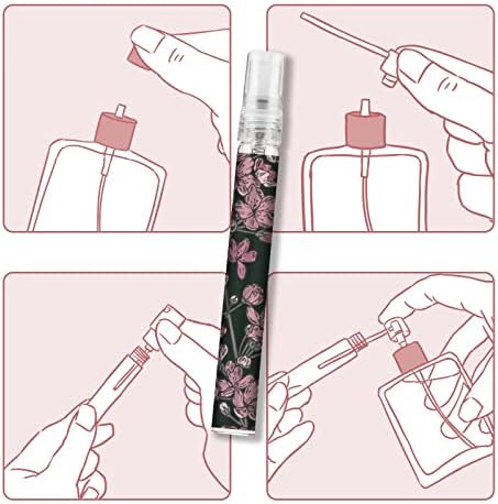 6 Pcs Portable Travel Refillable Perfume Atomizer Bottle,10ml Perfume Atomiser Bottles,Fragrance Spray Bottle, Scent Pump Case for Women and Men - Image 3