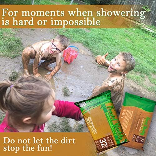 Large Body Wet Wipes Biodegradable - No Rinse Bath Or Shower Bamboo Wipe - Gym, Travel, Camping, Backpacking, Hiking, Pets, Festival Essentials/Accessories, 32 Wipes(8"X12"/20X30CM) - Image 7