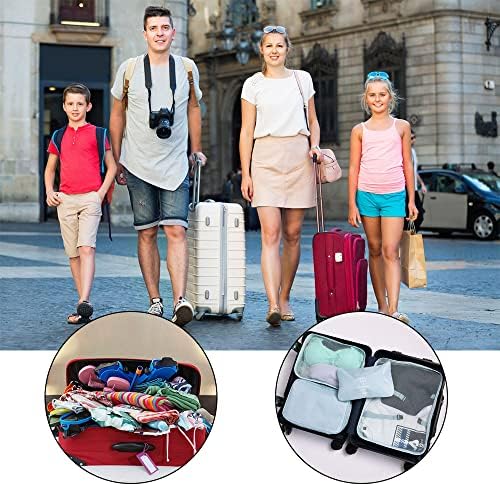 OSDUE Travel Packing Cubes, 9pcs Suitcase Organizer Set, Luggage Organiser Waterproof Suitcase Essential Bag, Packing Cubes for Suitcase Travel Accessories - Image 7