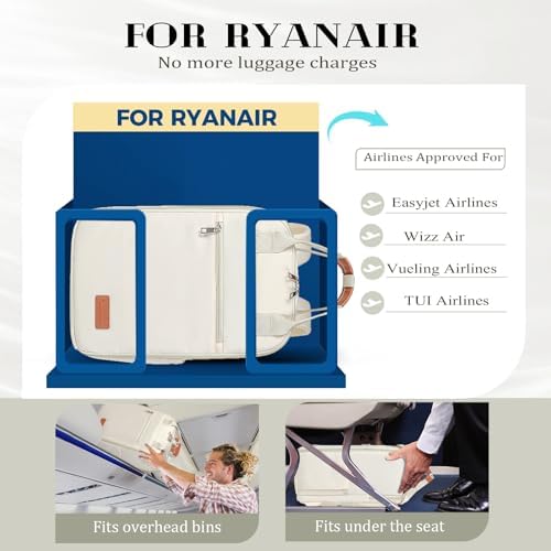Designed for Ryanair Cabin Bags 40x20x25 Underseat Hand Luggage Bag Carry on Travel Backpack Cabin Size Small Under Seat Cabin Bag Flight Rucksack for women Backpacks for Ryan Air Case - Image 2