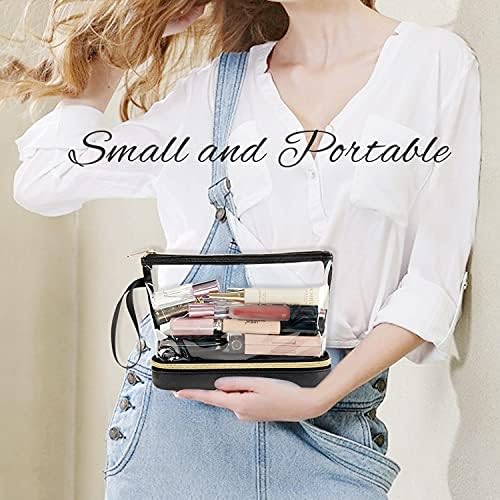 Ethereal Travel Makeup Bag, Clear Cosmetic Bag Make Up Organizer TSA Approved Toiletry Bag, Waterproof Pouch for Women Purse for Toiletries Accessories Brushes - Image 6