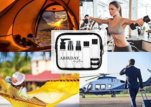 Travel Bottles Containers & Travel Size Toiletries Accessories Bottles with Toiletry Bag for Liquids Leak-Proof & TSA Approved Carry-on for Airplane - Image 9