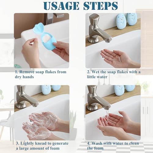 Travel Soap Sheets Portable Soap Flakes Box Backpacking Essentials Disposable Travel Wash Hand Foaming Soap On The Go Camping Accessories Hiking Eco Friendly Cleaning Products - Image 6