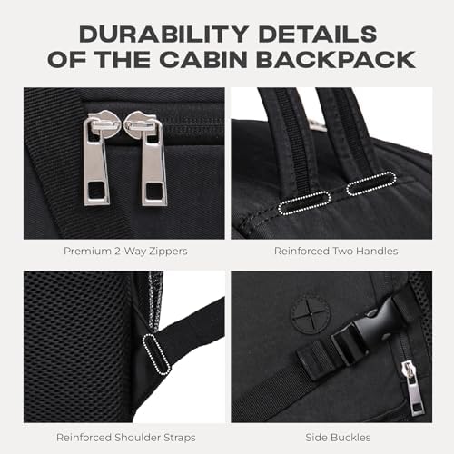 for Ryanair Cabin Bags 40x20x25 Underseat Carry On Bag,Small Travel Backpack Cabin Size for Men Women,Hand Luggage for Overnight, Weekend,Under Seat Casual Daypack for Airlines - Image 7