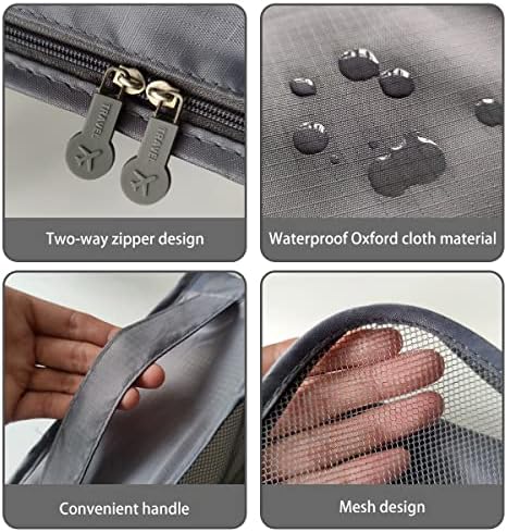 Packing Cubes for Suitcases, 8 pcs Packing Cubes Luggage Organiser Bags Travel Essentials Bags for Clothes Shoes Toiletries Travel Luggage Organizers Storage Bags - Image 5