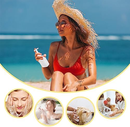 Travel Bottles Travel Accessories Toiletries 4 Pack 3.7oz/110ml Travel Shampoo and Conditioner Bottles Empty Plastic Pump Bottle Dispenser Travel Size Bottles (3labels &1blank) - Image 7