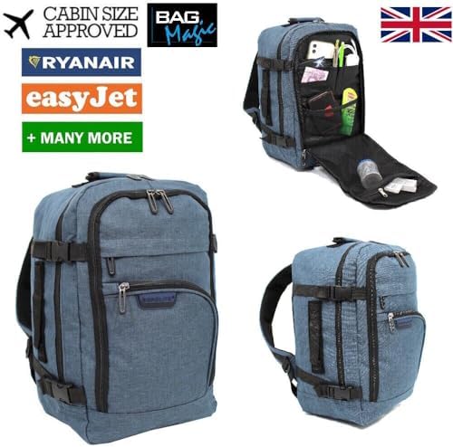 Travel Underseat Cabin Approved Backpack, Lightweight Travel Rucksack, Premium Carry on Bag, 40x20x25cm - Image 2