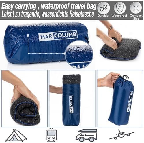 Travel & Camping Comfortable Memory Foam Pillow – Easy to Carry Portable Bag – Temperature Regulating Pillow Case - Perfect for Travelling - Image 4