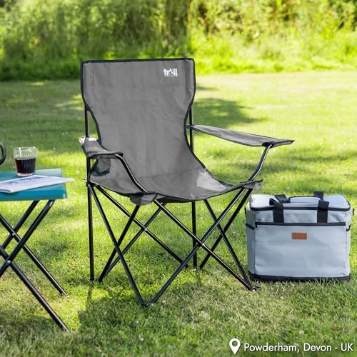 Folding Camping Chair, Lightweight Portable Foldable Seat, Outdoor, Fishing, Festival, Beach, Travel Carry Bag - Image 2