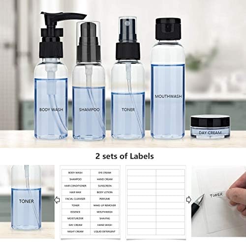 Travel Bottles Containers & Travel Size Toiletries Accessories Bottles with Toiletry Bag for Liquids Leak-Proof & TSA Approved Carry-on for Airplane - Image 6