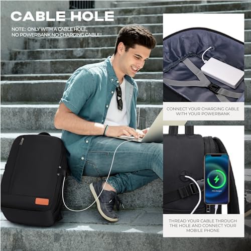 for Ryanair Cabin Bags 40x20x25 Underseat Carry On Bag,Small Travel Backpack Cabin Size for Men Women,Hand Luggage for Overnight, Weekend,Under Seat Casual Daypack for Airlines - Image 5