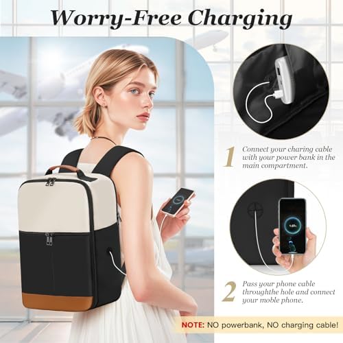 Cabin Bags 40x20x25 for Ryanair Underseat Carry-Ons Travel Backpack, Hand Luggage Backpack Cabin Size 20L, Laptop Backpacks Small Travel Bag - Image 6