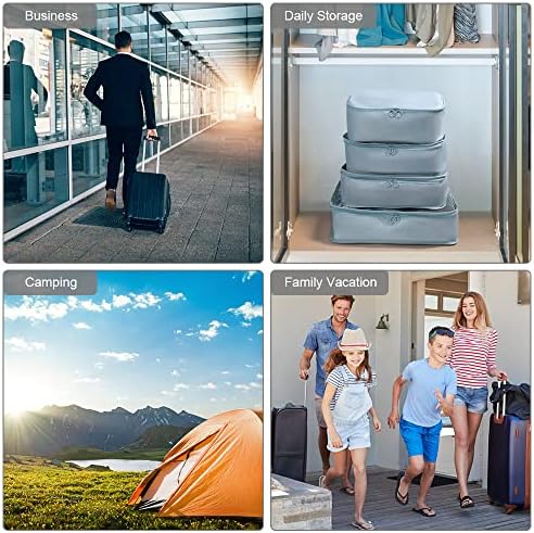 OSDUE Travel Packing Cubes, 9pcs Suitcase Organizer Set, Luggage Organiser Waterproof Suitcase Essential Bag, Packing Cubes for Suitcase Travel Accessories - Image 8