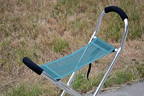 Lightweight Folding Portable Walking Stick Chair Seat Stool Ideal for Hiking Camping Fishing - Image 5