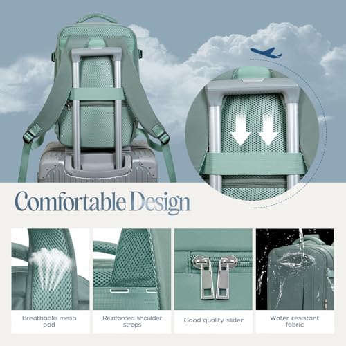 for Ryanair Cabin Bags 40x20x25, Travel Backpack with TSA Approved Clear Bag, Travel Bag Underseat Carry-ons Hand Luggage Bag for Travelling Casual Daypack for Ryan Air Plane - Image 5