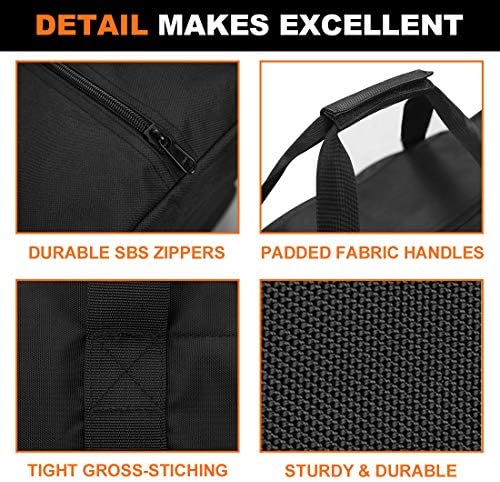 INFANZIA 115L Travel Duffle Bag - 45 Inch Extra Large Sports Duffel Luggage Equipment Storage Bag with Upgraded Zipper, Sturdy & Water Resistant, Black - Image 4