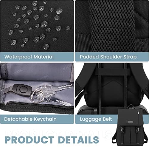 LOVEVOOK Backpack Womens Mens 15.6 inch Laptop Rucksack Bag for Ladies Waterproof High School Bags for Girls Boys Fashion Anti Theft Backpack with USB Casual Daypacks for Travel University Work - Image 5