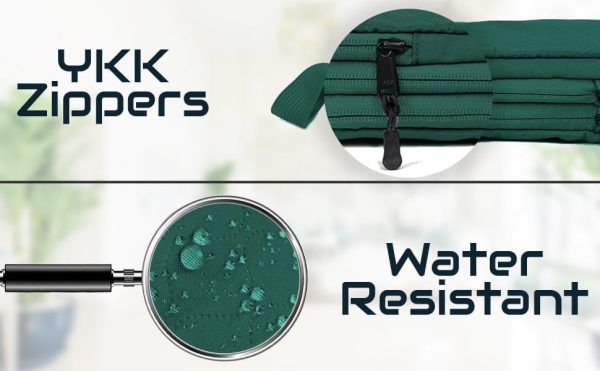 Double Compression Packing Cubes for Suitcases - 5 Waterproof Suitcase Organiser Bags - Perfect Dividers for Packing Bags for Travel - Large Travel Packing Cubes for Backpack (Green) - Image 4