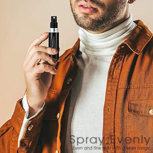 Perfume Atomiser pack of 5pcs Perfume Travel Bottle, 5ML Refillable Perfume Spray Bottle Easy to Refill Empty Atomiser Bottle for Purse, Handbag, Pocket and Luggage (Matte) - Image 5