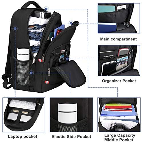 Della Gao Laptop Backpack,Extra Large Anti-Theft Business Travel Laptop Backpack Bag with USB Charging Port - Image 2