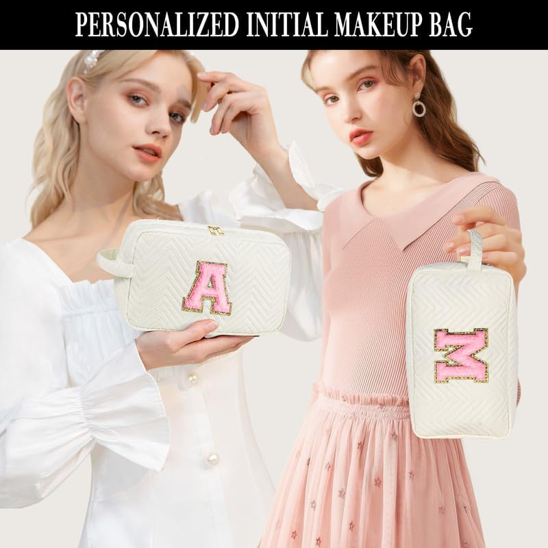 Toiletry Bag for Women - Personalised Makeup Bag Portable Travel Wash Bag Make Up Bag with Handle Birthday Gifts - Image 2