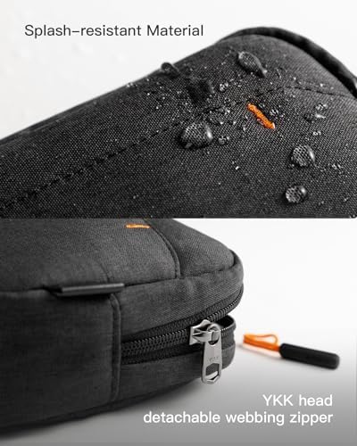 Inateck Electronics Organizer, Water-Resistant Travel Organizer, Multi-Purpose Accessory Bag, Compatible with Mouse, Cables, Mobile Power, USB Flash Drive, Black - Image 5