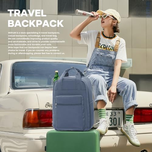 Ryanair Cabin Bags 40x20x25 Underseat Travel Backpack Cabin Size Bag 45x36x20 New Easyjet Backpack Carry on Backpacks for Airplanes Rucksack for Plane Hand Luggage Women Men,Blue Purple S - Image 7