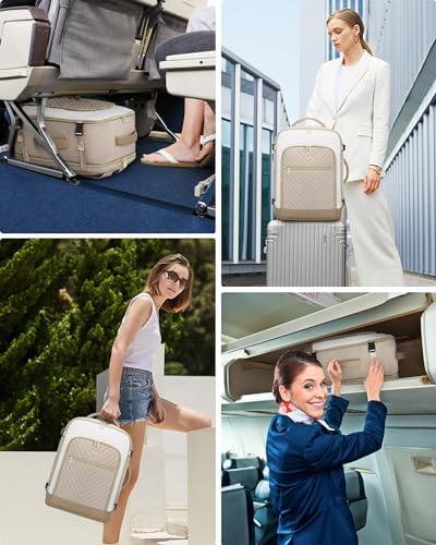 LOVEVOOK Travel Backpack Womens Cabin Bag Large 17 inch Laptop Rucksack for Plane Hand Luggage Waterproof Weekend Overnight Carry On Bag for Ladies 40L Maternity Hospital Bags - Image 8