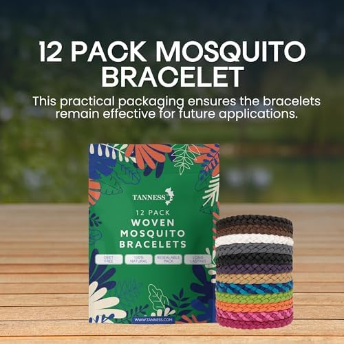 12 Pack Mosquito Repellent Bracelet - Non-Toxic Insect Repellent Bands, Deet-Free Bug & Flea Repellent for Kids & Adults - Waterproof Travel Essentials, 250 Hours Protection - Image 9