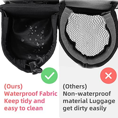 WALNEW Luggage Travel Cup Holder, Hands-free Drink Caddy Attachment Drinks Carrier for Drink Beverages Coffee Mugs fits Roll on Suitcase Handles Travel Accessories Black - Image 5