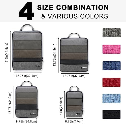 Compression Packing Cubes, Luggage Organiser Set, Extensible Suitcase Organiser, Packing Organisers for Suitcases, Packing Cubes for Travel or Home Storage - Image 4