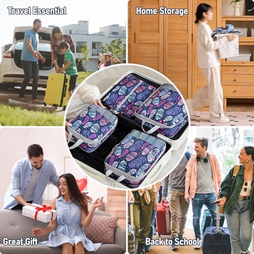 Compression Packing Cubes for Travel, Travel Essentials Luggage Organizer bags for Suitcase, Durable Compression Travel Packing Cubes for Carry on Backpack - Image 5