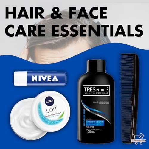 SupremeSelects Mens Travel Toiletries Set-Travel Essentials, Holiday Essentials for Vacation, Hospital Stay, Camping, Overnight Stay-Airport Security Approved, Travel Bottles for Toiletries - Image 5