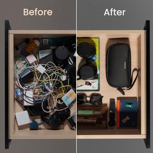tomtoc Cable Organiser Bag Travel Pouch Water Resistant Accessory Bag Cord Organiser for Essentials, Tech Pouch Accessories Carry Storage for Power Bank, Charger, Airpods, USB, Pocket 3, Daily Items - Image 9