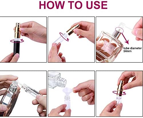 Travel Perfume Atomiser Bottle Refillable, 3 Pcs 6ML Leak Proof Aftershave Atomiser Spray Bottle Refillable Small Perfume Refill Bottle Travel Essentials Mini Perfume Decanter - Image 7