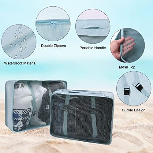 OSDUE Travel Packing Cubes, 9pcs Suitcase Organizer Set, Luggage Organiser Waterproof Suitcase Essential Bag, Packing Cubes for Suitcase Travel Accessories - Image 6