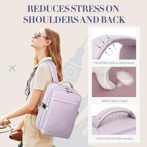 for Ryanair Cabin Bags 40x20x25 Underseat Cabin Bag, Small Travel Backpack Cabin Size Carry on Bag for Airplanes Multiple Pockets Comfort Airback Backpack 20L Cabin Size for Men and Women - Image 5
