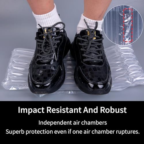 11pcs Wine Bottle Protectors,Bubble Wrap Bags,Inflatable Column Packaging Air Bags, Wine Bags Wine Bottle Packaging, Reusable for Luggage, Airplane, Travel, Transport Inflatable Bag, with Free Pump - Image 4