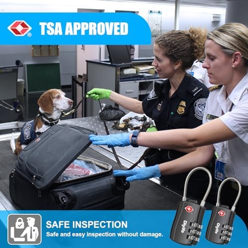 Diyife TSA Luggage Locks, [2 Pack] 3-Digit Security Suitcase Locks, Combination Padlock for Suitcases Flexible Cable Travel Lock, TSA Approved Luggage Locks for Suitcases Travel Luggage Bag Case - Image 2