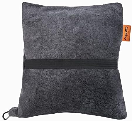Cabin Max 2 in1 Travel Blanket and Pillow Set - Warm Blanket and Inflatable Pillow in One - Space Saving & Ideal as Airplane and Car Travel Accessory - Travel Must Have… - Image 4